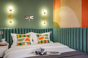 1 slaapkamer, een strijkplank/strijkijzer, gratis wifi, beddengoed
