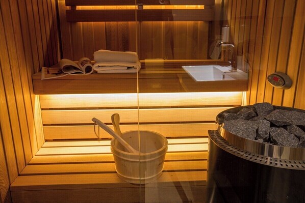 Sauna - Apartment Pink Velvet with sauna and bathtub (Kraków)