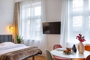 Desk, iron/ironing board, free WiFi, bed sheets