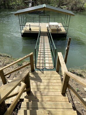 Deluxe Cabin, 3 Bedrooms, Non Smoking, River View | View from room - Riverbend Serenity Cabins (Pangburn)