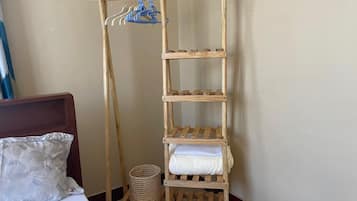Desk, laptop workspace, iron/ironing board, free WiFi