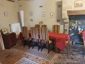 Dining - La Blandinière, your character gite for 7 to 9 people.  (Mauléon)