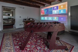 Villa, Balcony, Hill View | Living area | 32-inch flat-screen TV with cable channels - Orazio Liberty House, Lunigiana, Nature (Fivizzano)