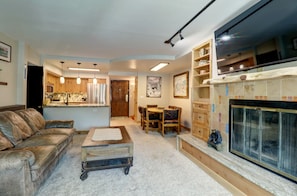 Condo, 2 Bedrooms | Living area - Mp615 Mountain Plaza Center Village Condo 2br 3ba Hot Tub 2 Bedroom Condo (Copper Mountain)