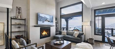 Maison, 3 chambres | Coin séjour | TV connectée