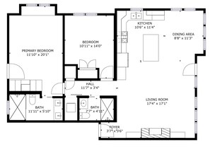 Leilighet, 2 soverom | Planløsning