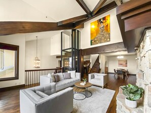 House, 4 Bedrooms | Living area | Smart TV - 2744 The Cove! Modern Luxury Townhome With Hot Tub, Pool, And Shuttle To The Slopes! 4 Bedroom Home (Park City)