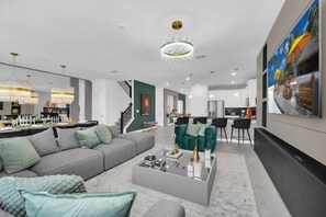 Villa, plusieurs chambres | Coin séjour