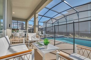 Villa, 6 Bedrooms | Pool | A heated pool - 4350scene 6 Bedroom Villa (Kissimmee)