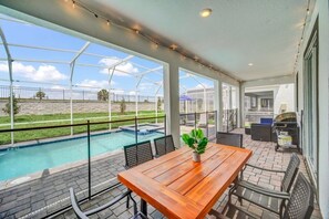 Villa, Multiple Bedrooms | Outdoor dining - Magnificent Star Wars & Designed Rooms Pool & Spa! 7 Bedroom Villa (Davenport)