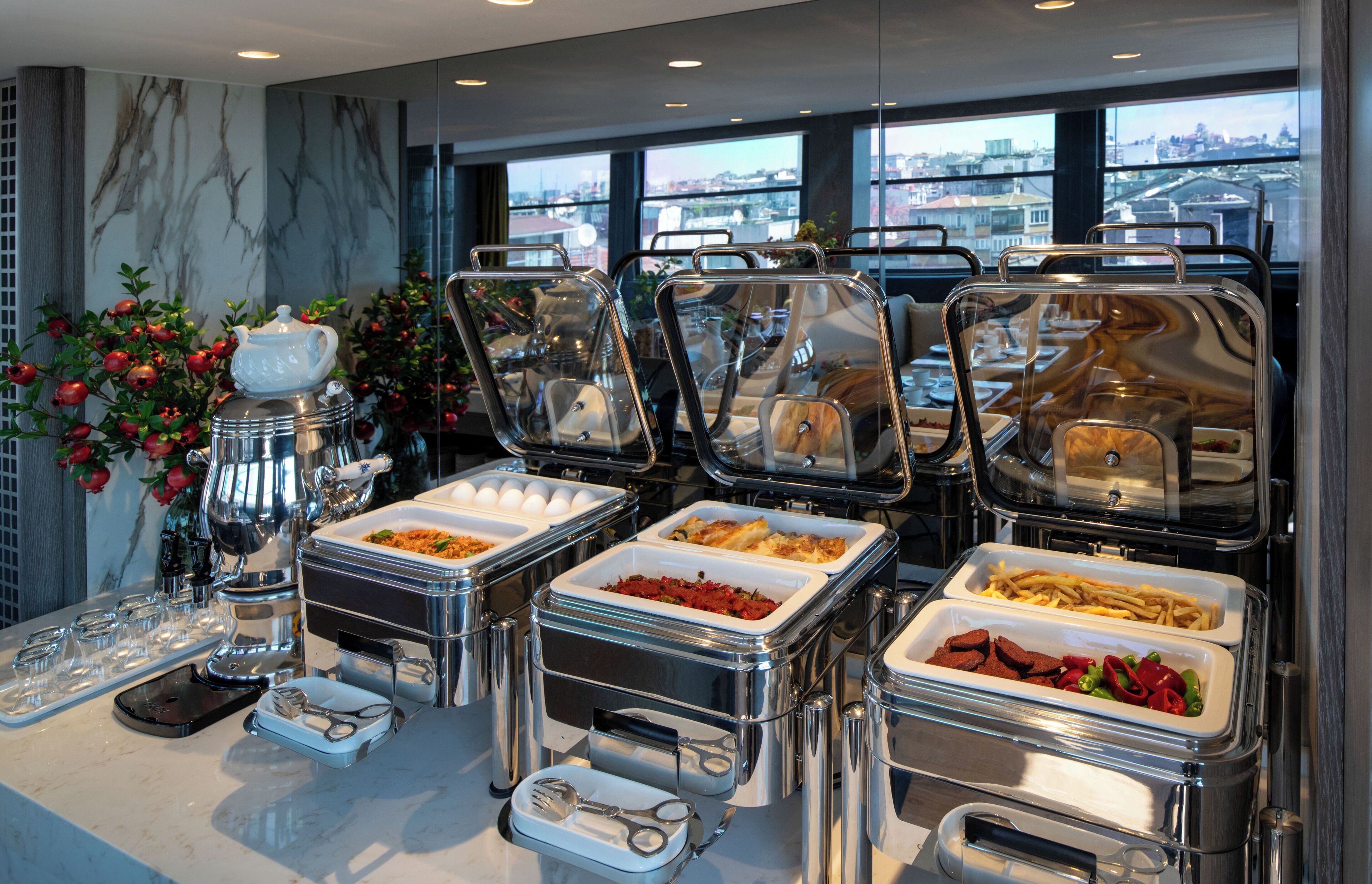 Daily buffet breakfast (EUR 20 per person)