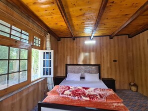 Deluxe Double Room, Mountain View | Soundproofing, iron/ironing board, free WiFi - Rus Olive Lodge (Skardu)