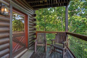 Cabin, Multiple Beds, Hot Tub, Mountain View (The Woodsy Rest) | Balcony