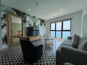 50-inch Smart TV with cable channels