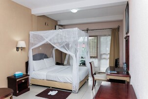 Standard Double Room, Garden View | In-room safe, desk, laptop workspace, blackout drapes