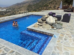 House | Pool | Indoor pool, outdoor pool - Panoramic Holiday Home With Mediterranean View (Canillas de Albaida)