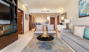 Living area - Amazing 1 bedroom condo, ocean view with AC in San José del Cabo (San José del Cabo)