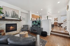 Fernseher, Kamin