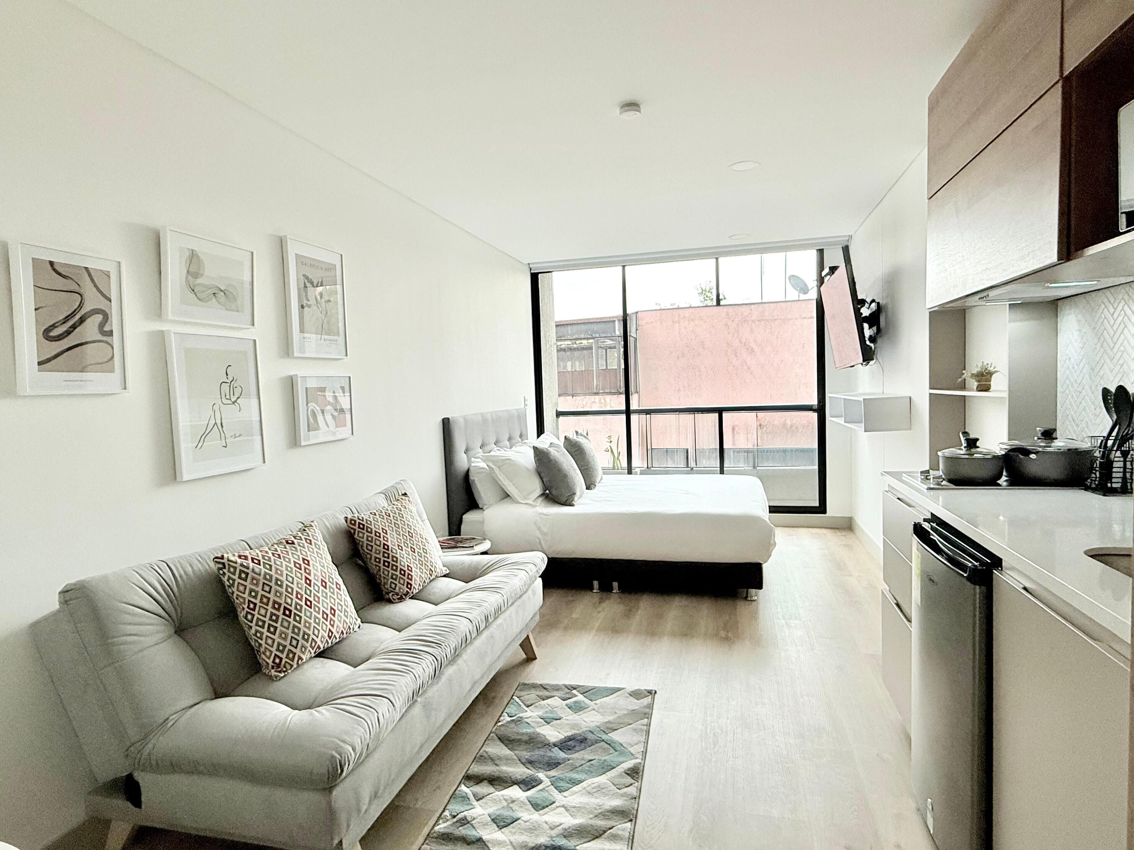 Studio (312) | Tirai kedap cahaya, setrika/meja setrika, dan Wi-Fi gratis