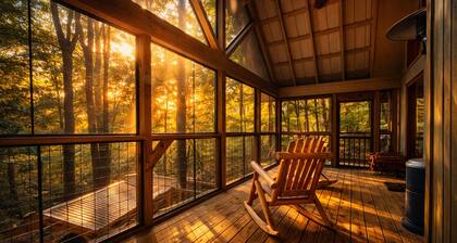 Amazing Screened Porch, On Mt Yonah, Min to Helen!