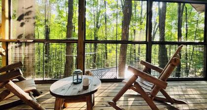 Amazing Screened Porch, On Mt Yonah, Min to Helen!