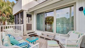 Condo, Multiple Beds (Racquet Club 35 by Wild Dunes, in Res) | Terrace/patio