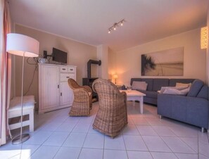 Living room - Ferienhaus mit Grosser Terrasse (Rechlin)