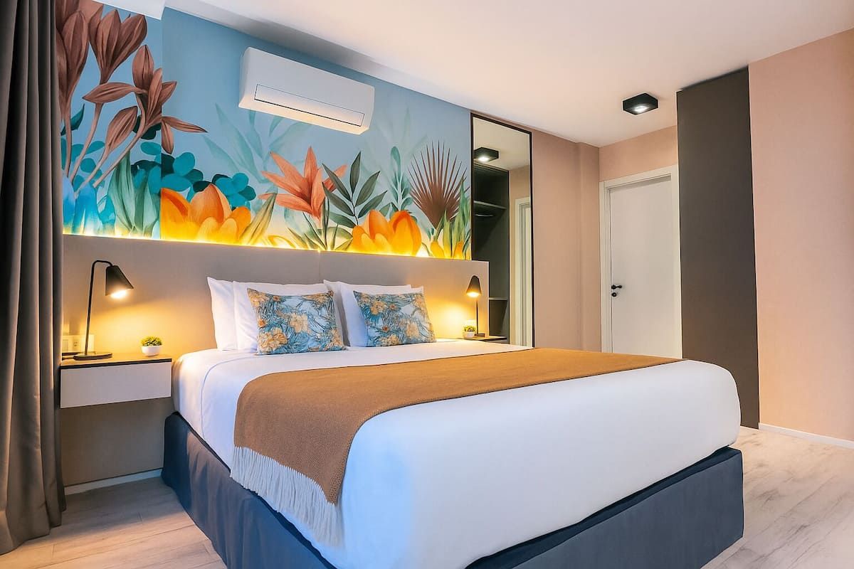 Family Apartment, Balcony, City View | 1 bedroom, in-room safe, desk, soundproofing
