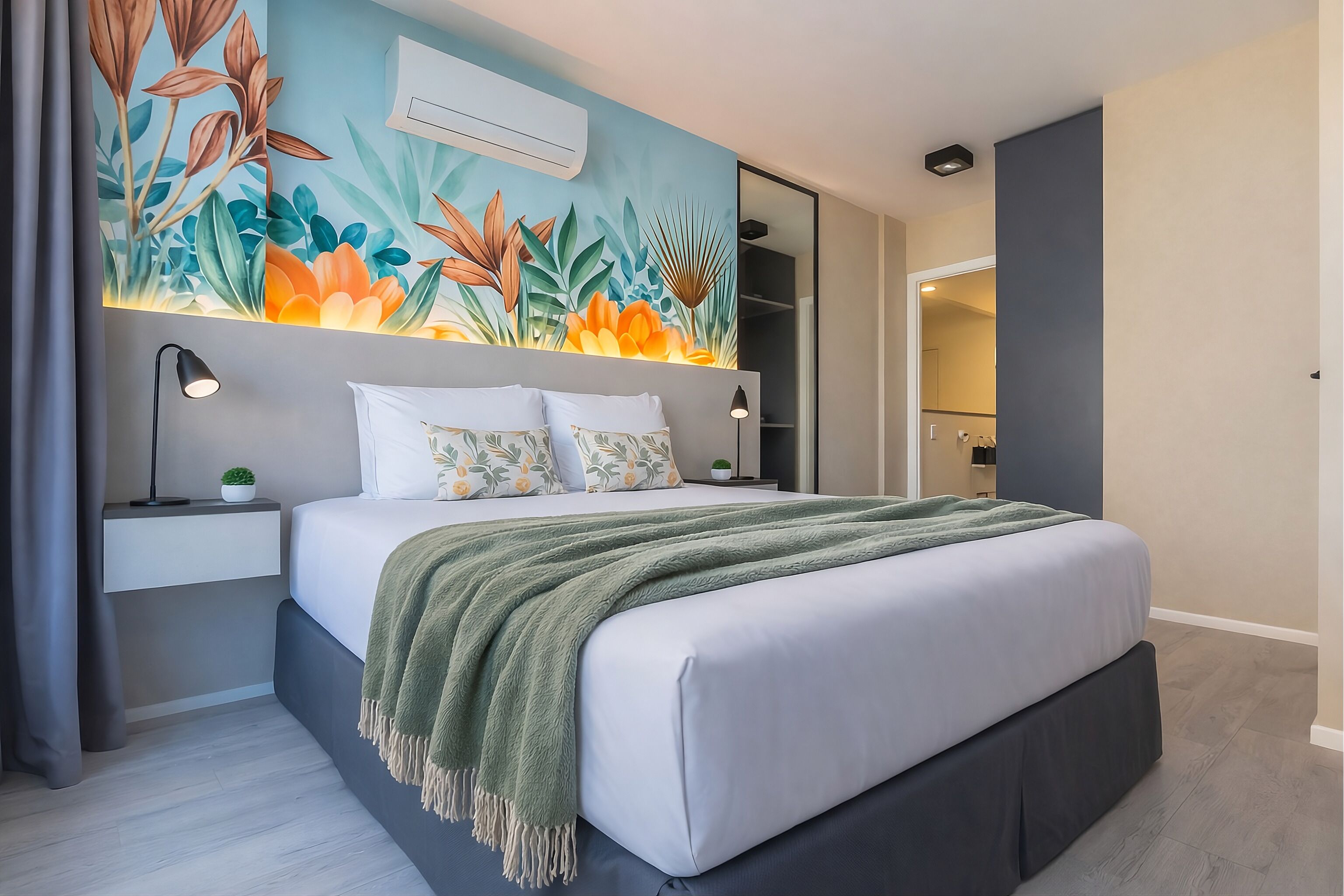 家庭公寓, 2 間臥室 | 房內夾萬、書桌、隔音、免費嬰兒床