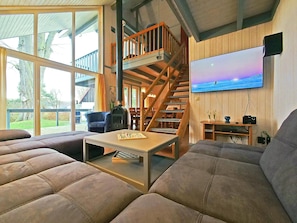 Living room - Exklusives Skandinavisches Ferienhaus (Mirow)