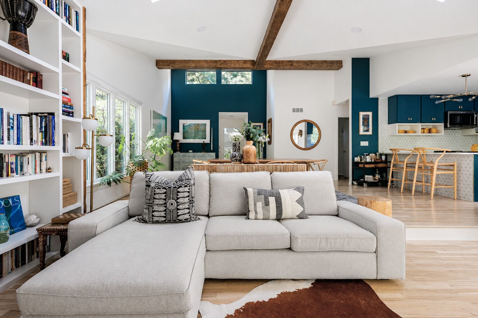 Smart TV, fireplace, video games, ping pong