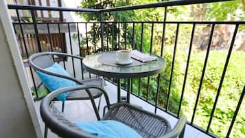 In-room safe, desk, laptop workspace, iron/ironing board