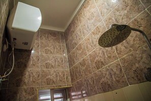 Economy Room, Balcony, City View | Bathroom | Free toiletries, hair dryer, towels, soap