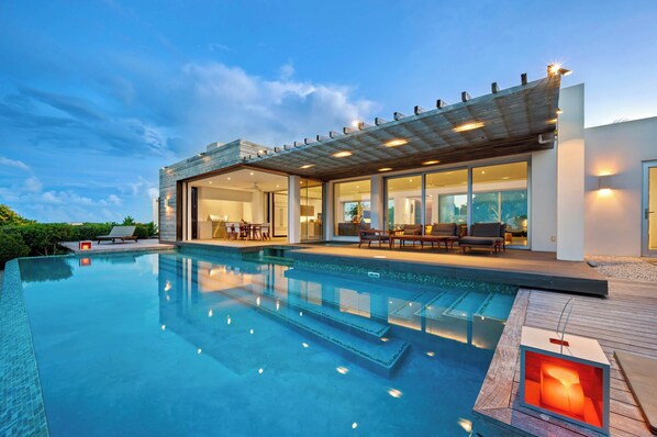 A heated pool