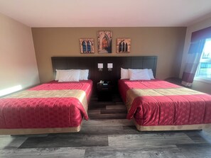 Standard Double Room, 2 Double Beds, Non Smoking | Premium bedding, laptop workspace, iron/ironing board, free WiFi