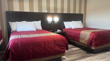 Double Room, 2 Queen Beds, Non Smoking | Premium bedding, laptop workspace, iron/ironing board, free WiFi