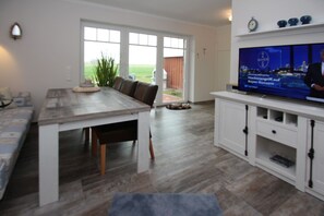 Living room - Ferienhaus mit Garten (Dornum)