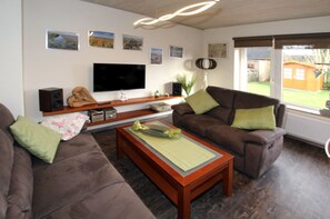 Living room - Doppelhaushalfte Friesengluck mit Sauna (Dornum)