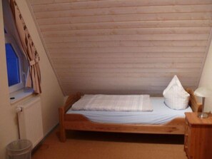3 bedrooms, individually furnished, bed sheets