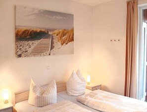 Apartamento | 1 dormitorio, mobiliario individual, ropa de cama