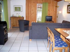 Living room - Ferienhaus im Skandinavischen Stil (Mirow)