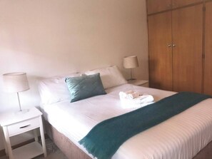 2 bedrooms, desk, travel crib, WiFi