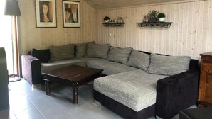 House | Living room - Ferienhaus im Skandinavischen Stil (Mirow)