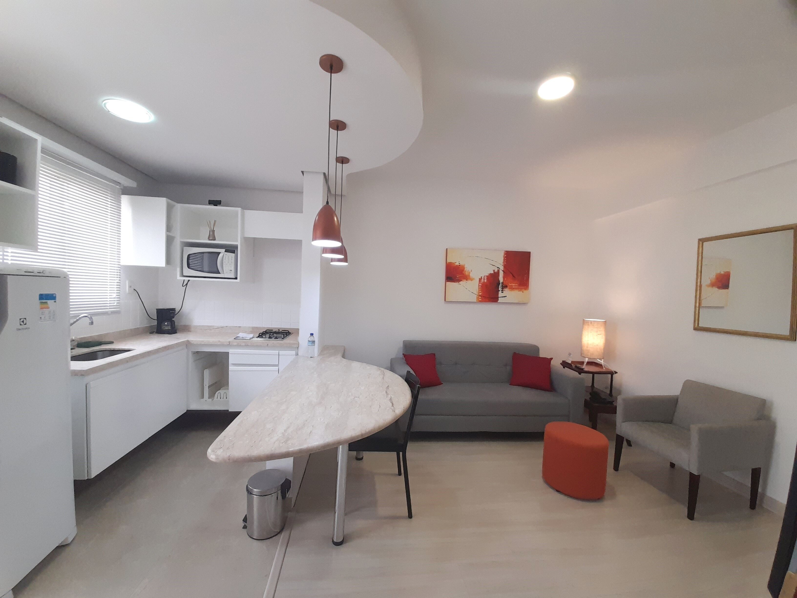 Departamento Premium, 1 cama Queen size | Sala de estar