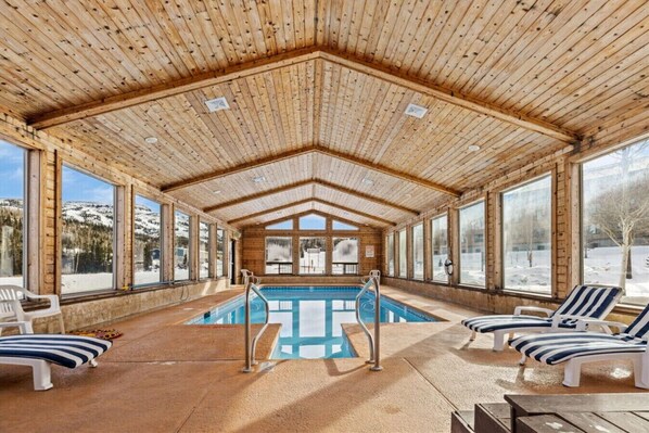 Indoor pool, a heated pool