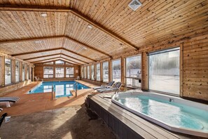 Indoor pool, a heated pool