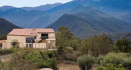 El Madres - Charmante maison 12p, vue montagne