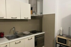 Fridge, microwave, oven, stovetop - 2 Bedroom Apartment (Mondello)