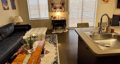 Private Charming Midtown 1-bedroom apartment in amazing Detroit with WiFi, AC