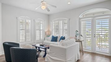 Condo, Multiple Beds, Balcony, Ocean View (#B401 - No Pets Allowed) | Living area | 42-inch flat-screen TV with digital channels